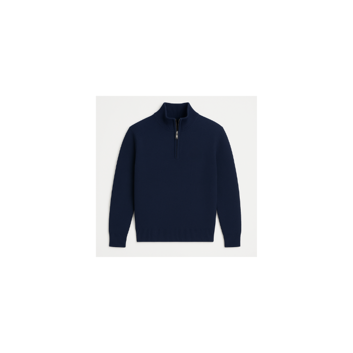 TH Essential Quarter-Zip Sweater