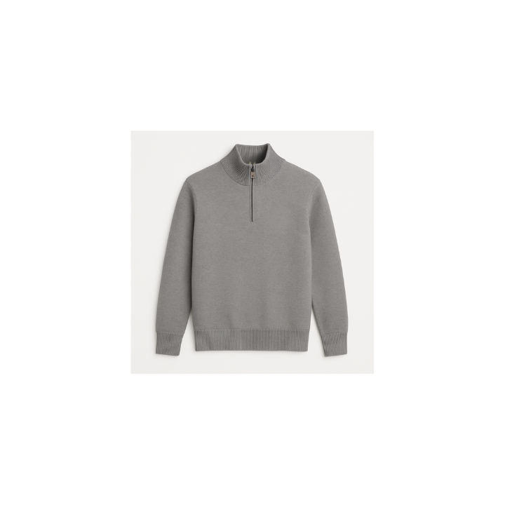 TH Essential Quarter-Zip Sweater