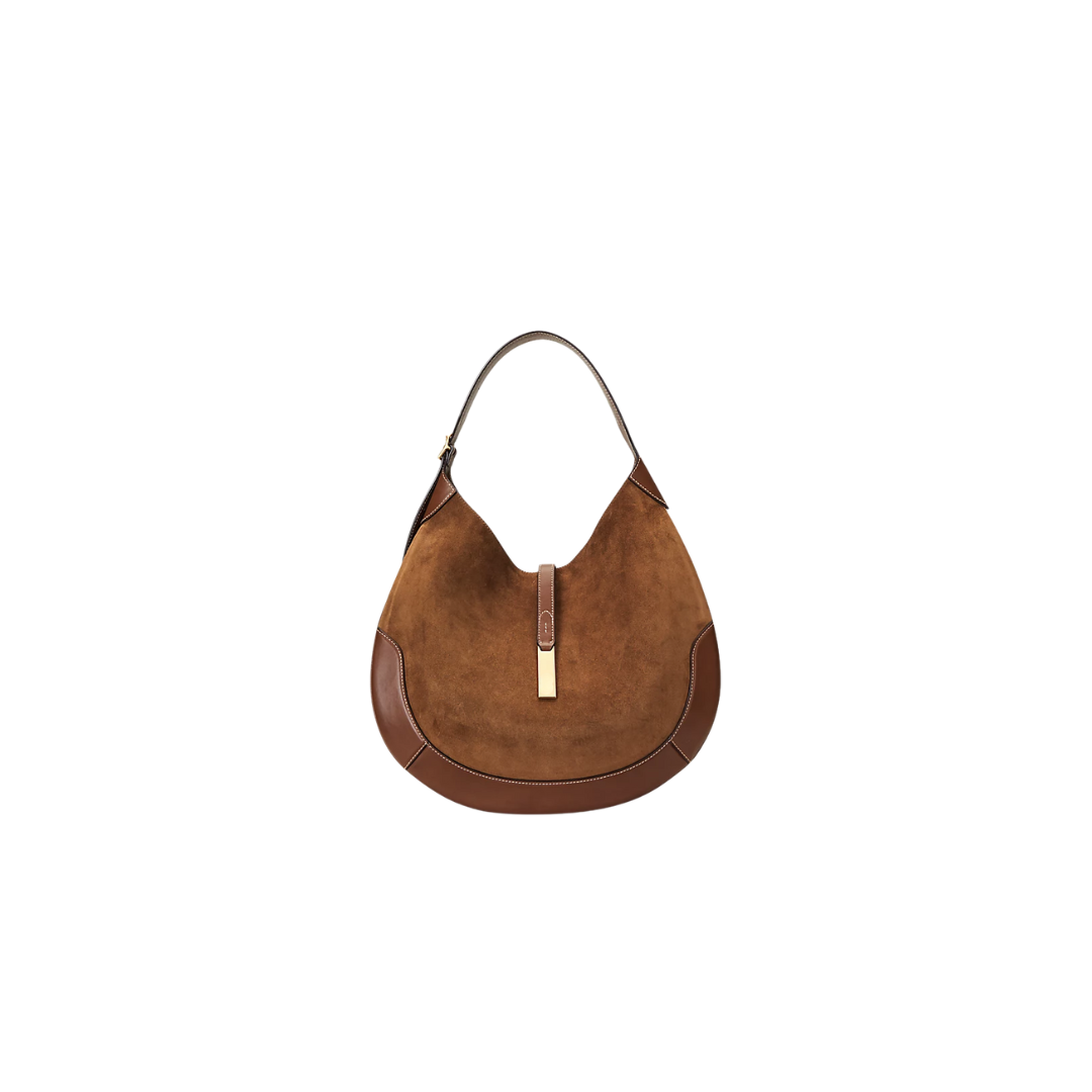 R&L ID Suede Large Shoulder Bag