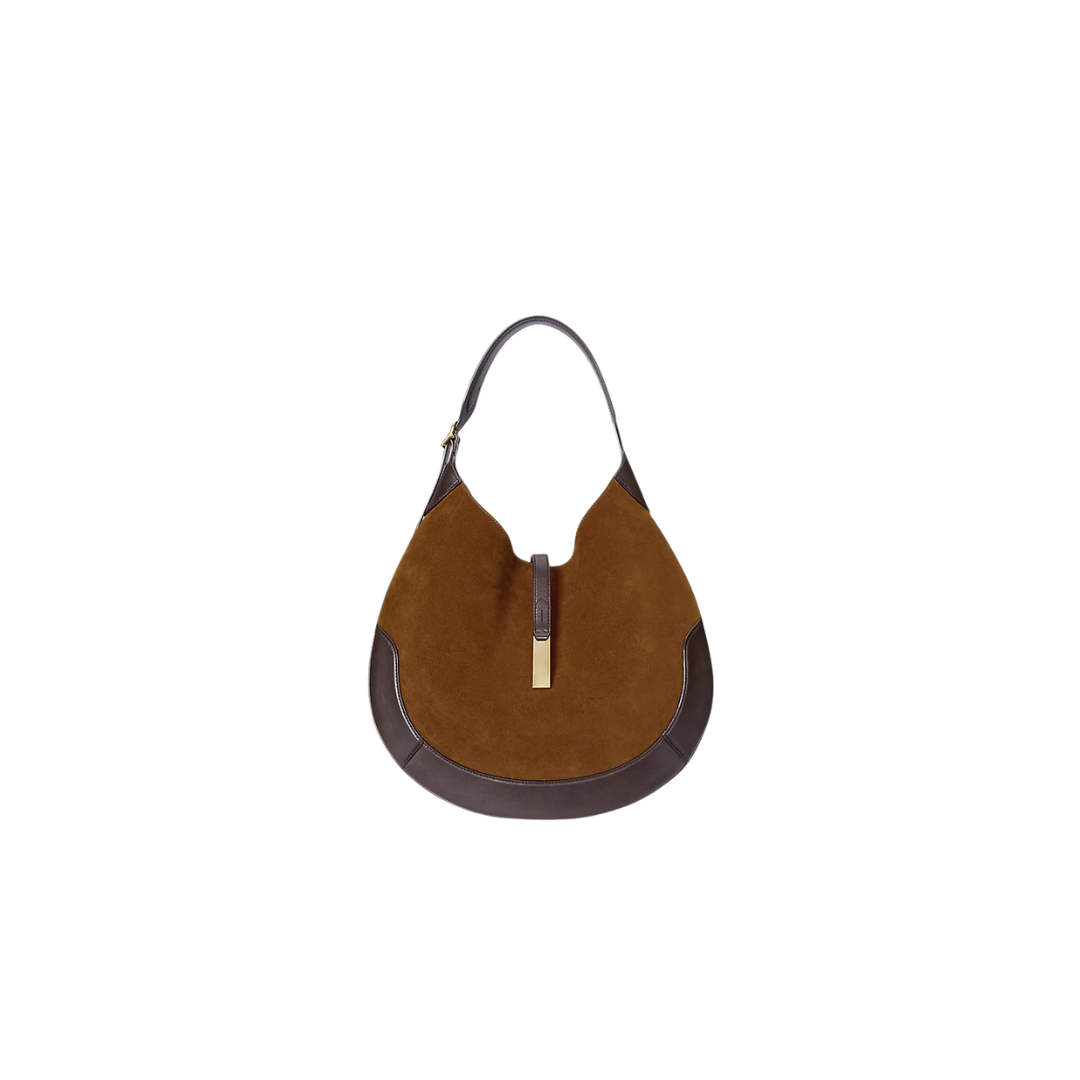 R&L ID Suede Large Shoulder Bag