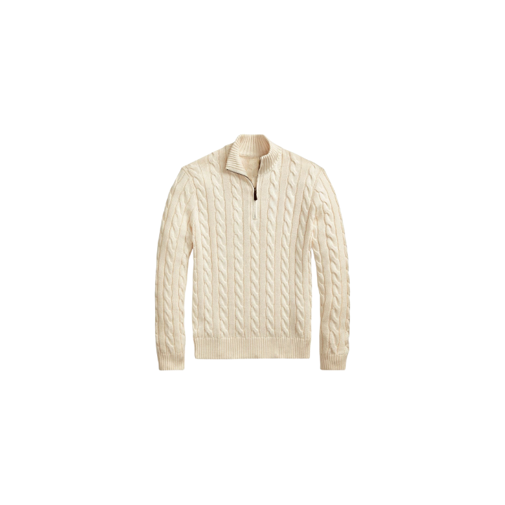 RL® Cable-Knit Half-Zip Sweater