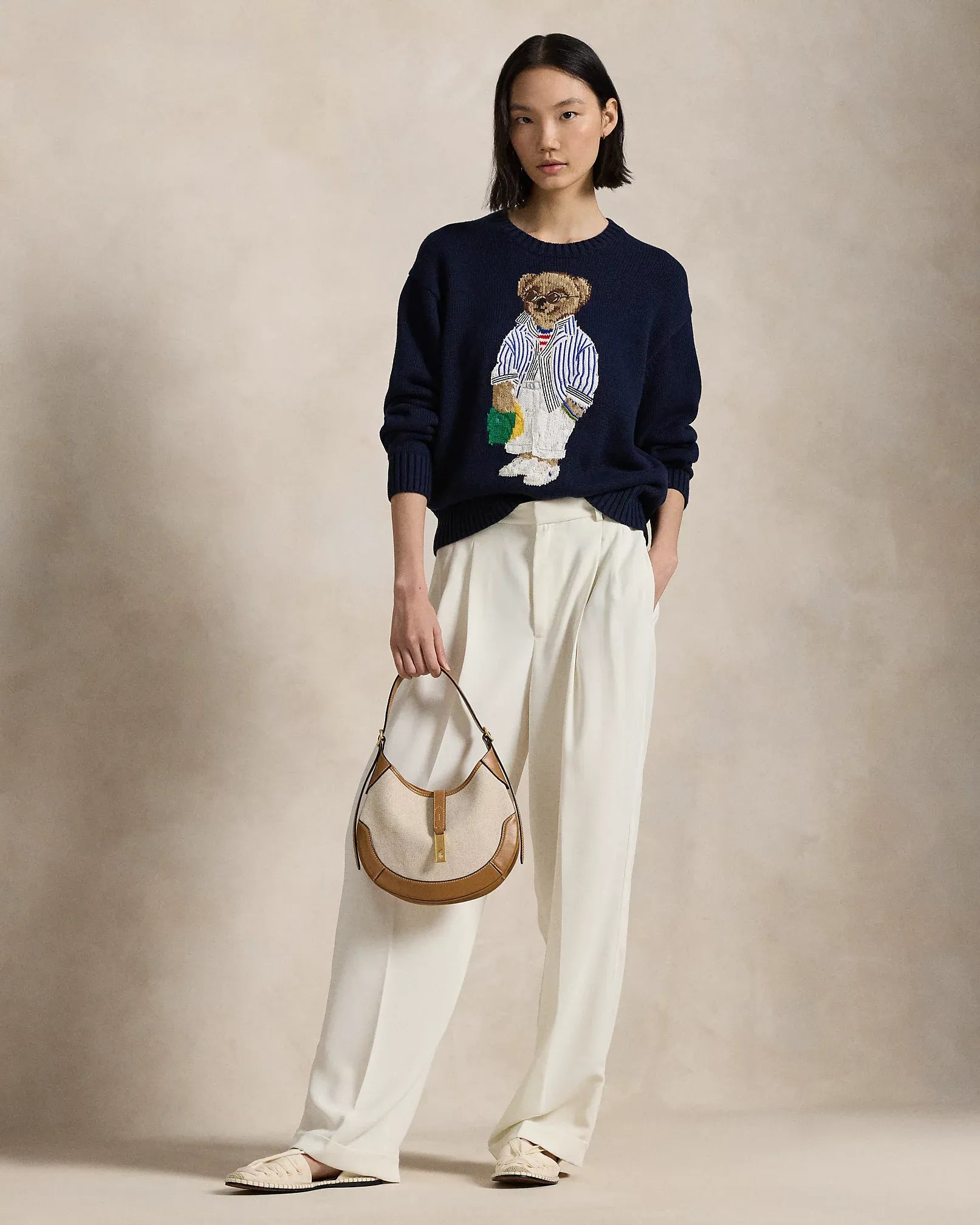 R&L Sweater | Navy Blue Polo Bear