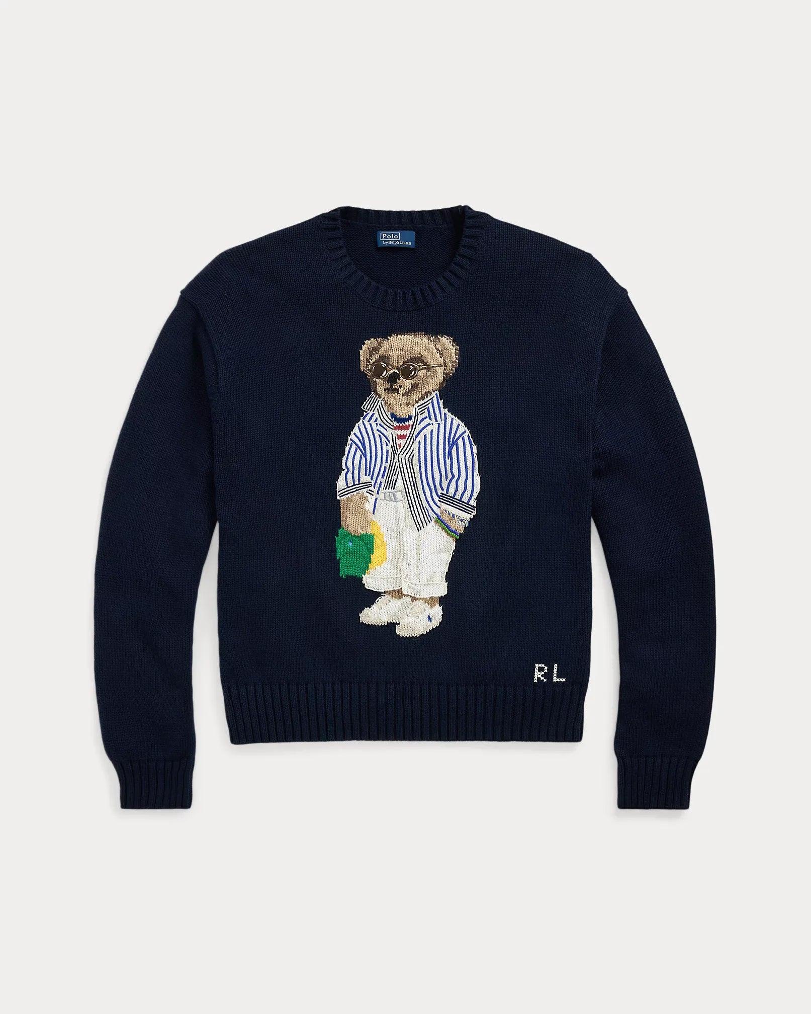 R&L Sweater | Navy Blue Polo Bear