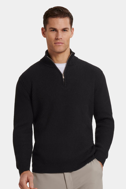 THE VICO QUARTER ZIP SWEATER