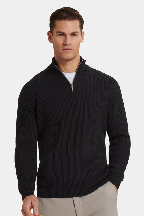 THE VICO QUARTER ZIP SWEATER