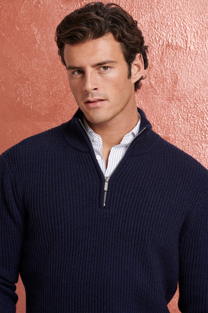THE VICO QUARTER ZIP SWEATER