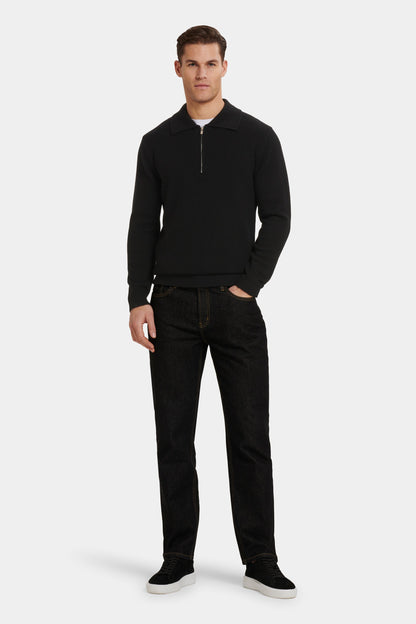 THE COMPONE QUARTER ZIP POLO