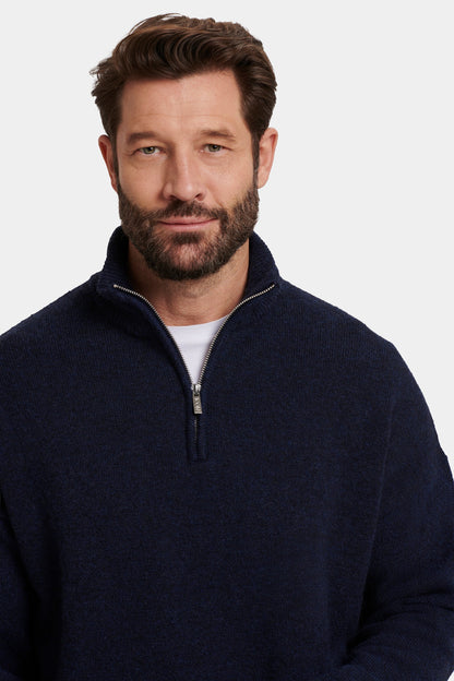 THE SAVONA QUARTER ZIP SWEATER