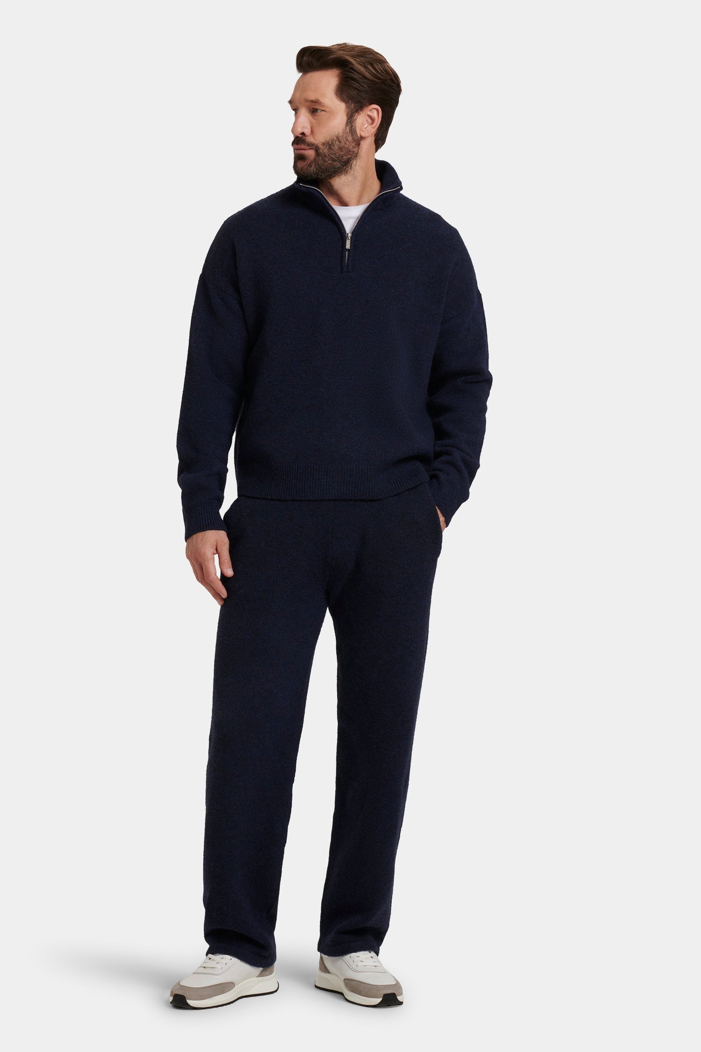 THE SAVONA QUARTER ZIP SWEATER