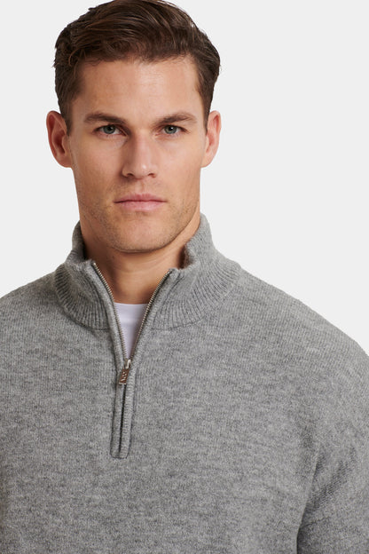 THE SAVONA QUARTER ZIP SWEATER