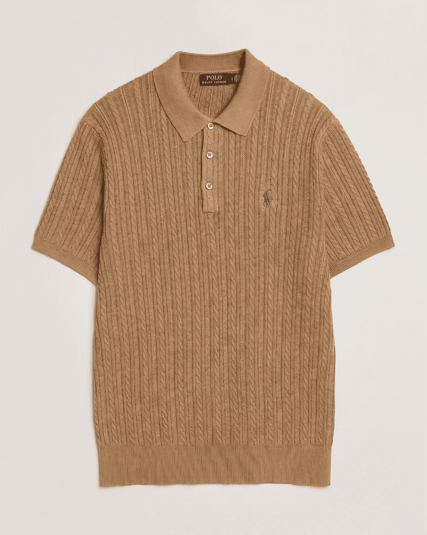 Rustic Heathered Cotton Polo Shirt