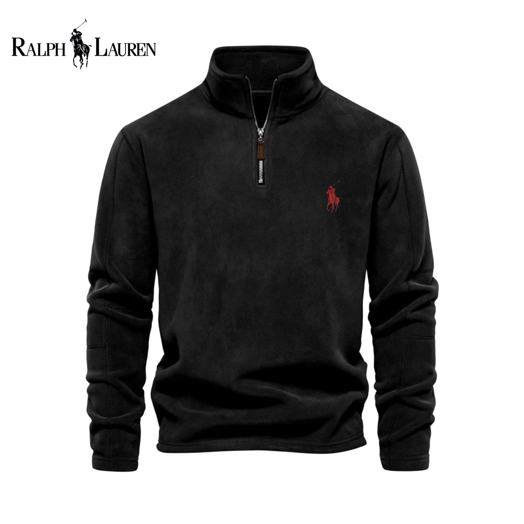 RL Heritage Quarter-Zip Fleece Sweater
