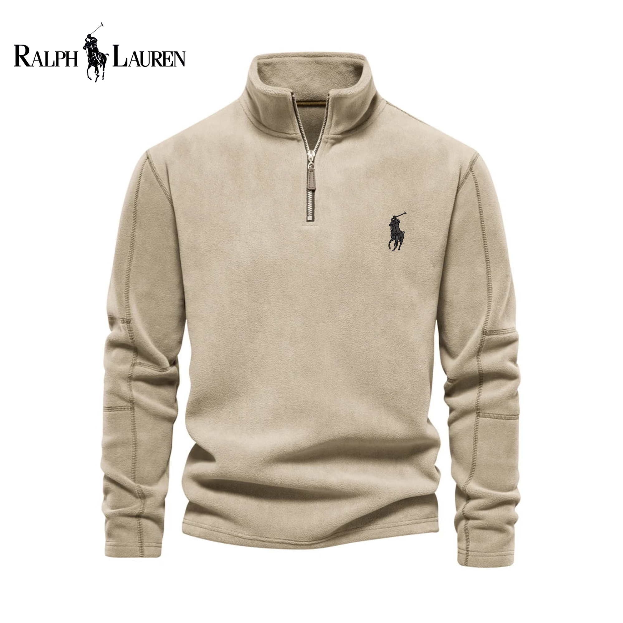 RL Heritage Quarter-Zip Fleece Sweater