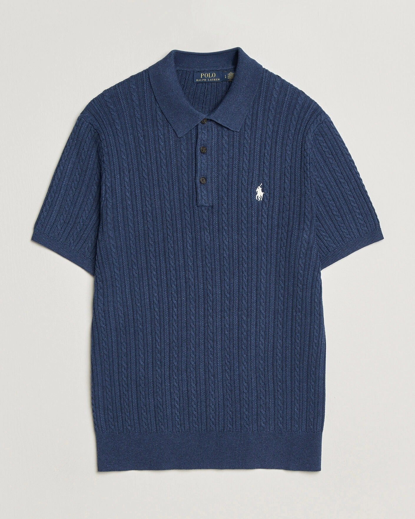 Rustic Heathered Cotton Polo Shirt