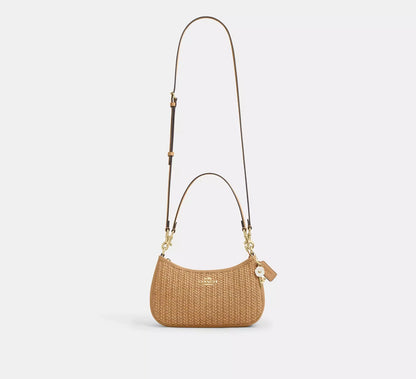 Teri Shoulder Bag With Charm Straw